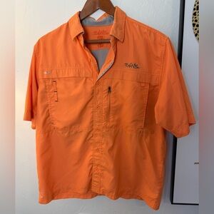 Salt Life Orange Men’s Fishing Shirt